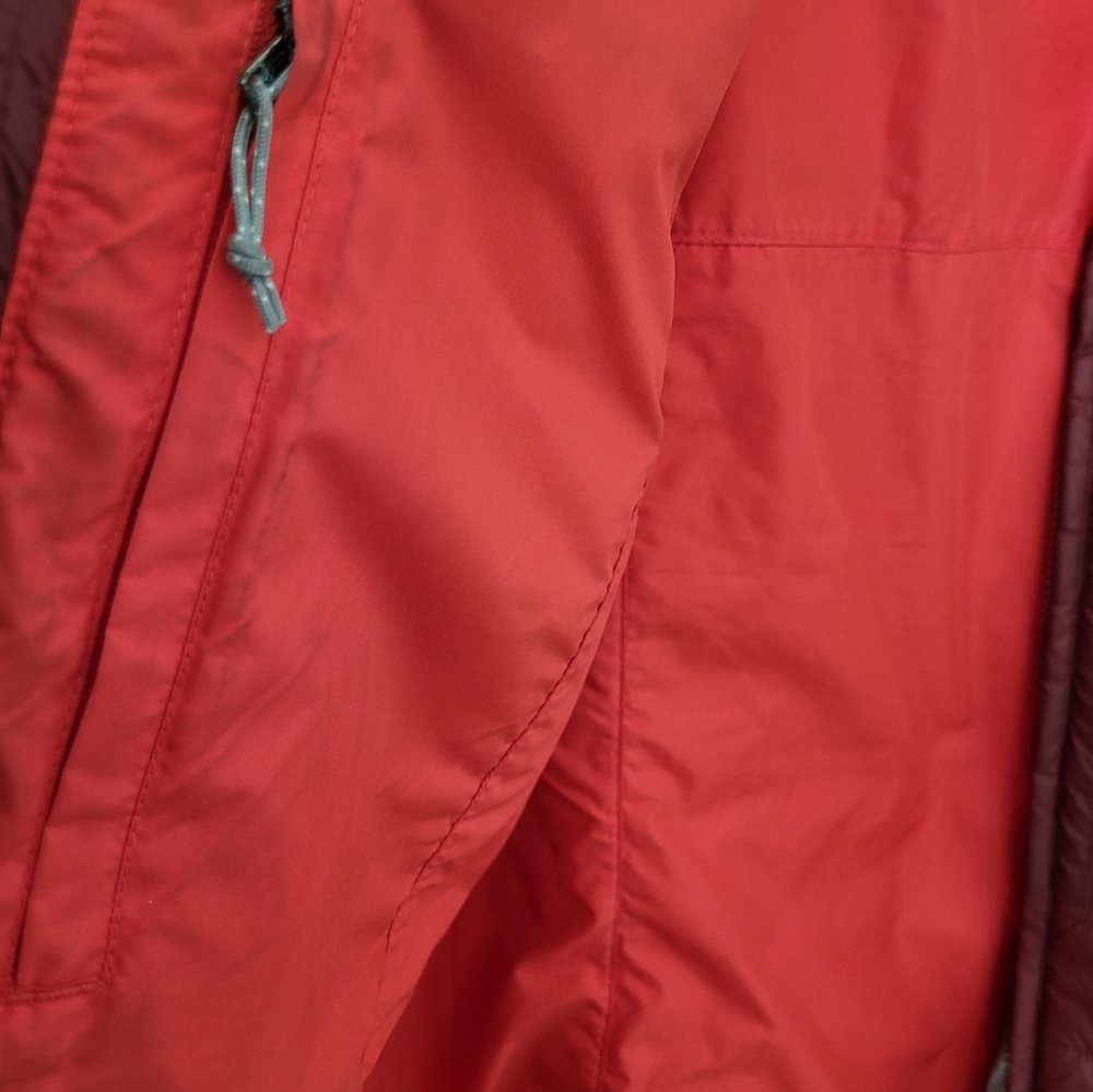 Patagonia Women Radalie Jacket  Zip Insulated Maroon Red Quilted Puffer Large - Picture 9 of 12